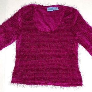 Vintage Fuchsia Fuzzy Fury Stringy Soft Top
